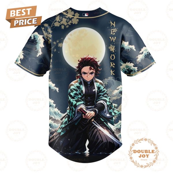 New York Yankees Tanjiro Kamado x Demon Slayer: Kimetsu No Yaiba 2025 Limited Edition Baseball Jersey
