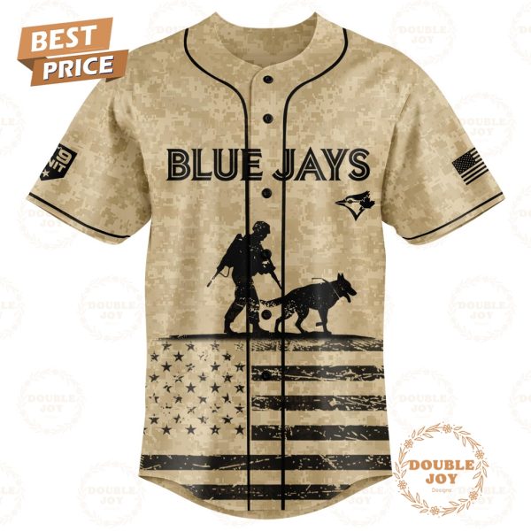 Toronto Blue Jays Honoring Military Dogs 2025 Custom Name Limited Edition Baseball Jersey