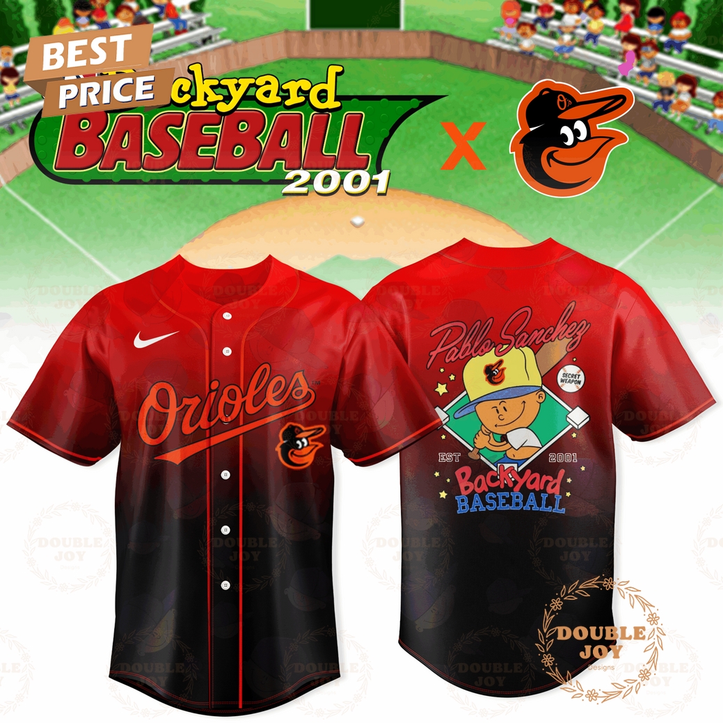Baltimore Orioles Pablo Sanchez Backyard EST 2001 Limited Edition Baseball Jersey Baltimore Orioles Pablo Sanchez Backyard EST 2001 Limited Edition Baseball Jersey