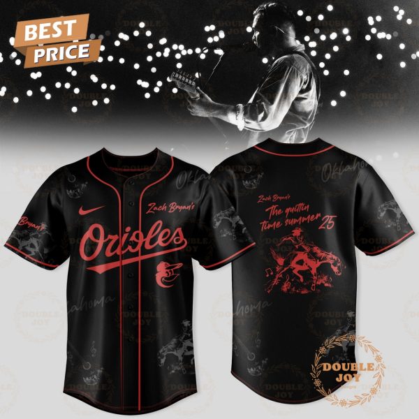 Baltimore Orioles x Zach Bryan’s 2025 The Quittin Time Summer Limited Edition Baseball Jersey