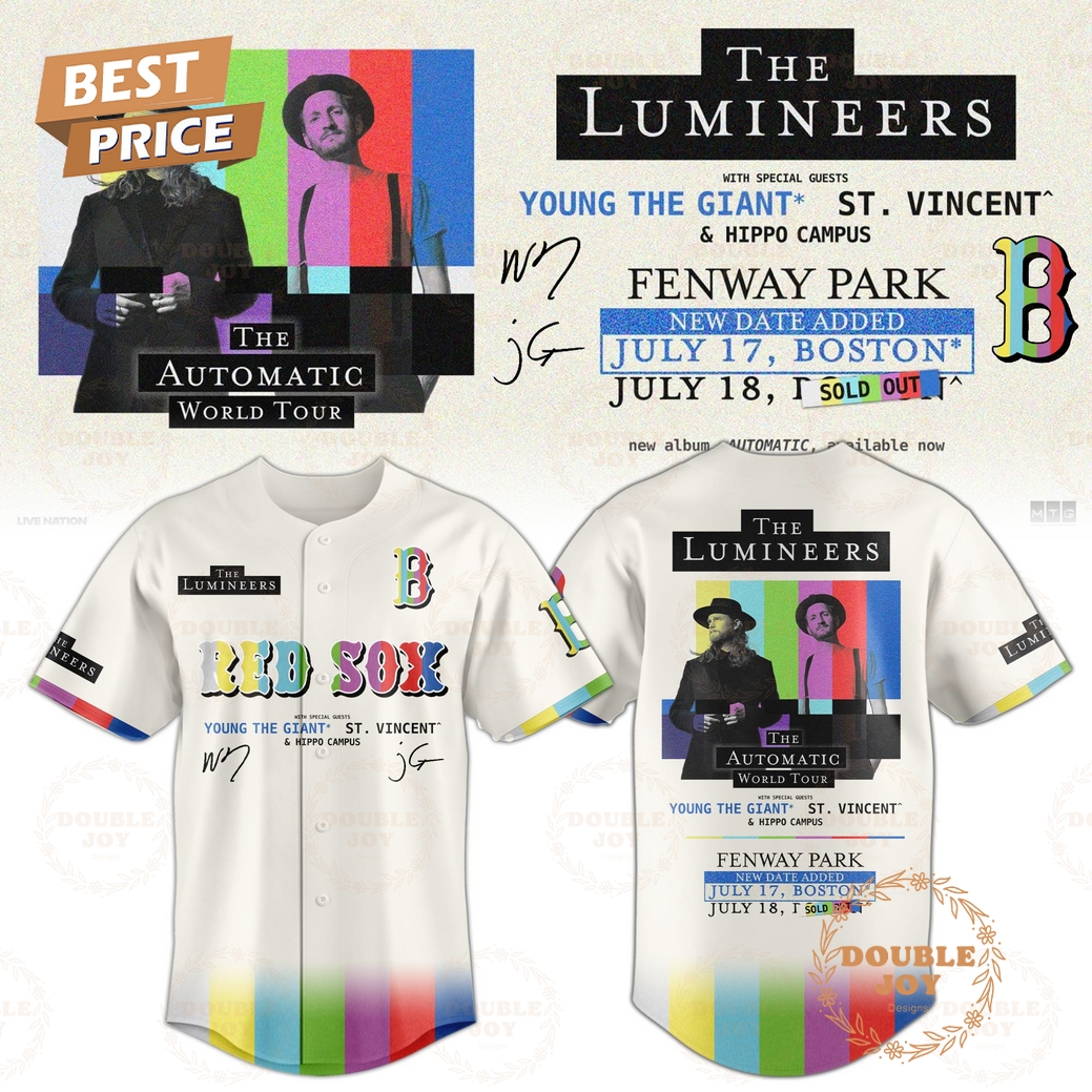Boston Red Sox The Lumineers 2025 Limited Edition Baseball Jersey Boston Red Sox The Lumineers 2025 Limited Edition Baseball Jersey