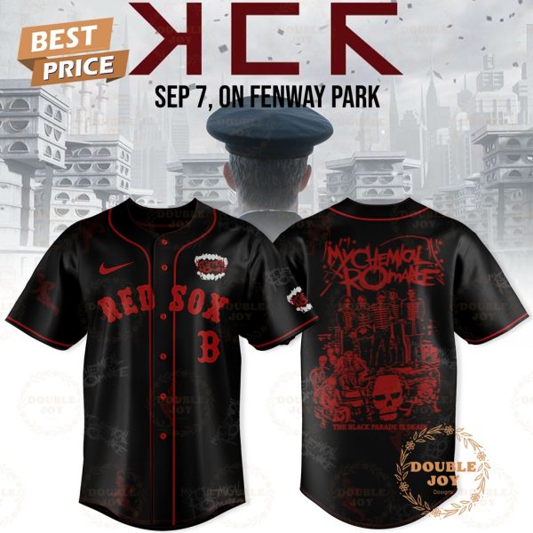 Boston Red Sox x My Chemical Romance Long Live The Black Parade 2025 Limited Edition Baseball Jersey
