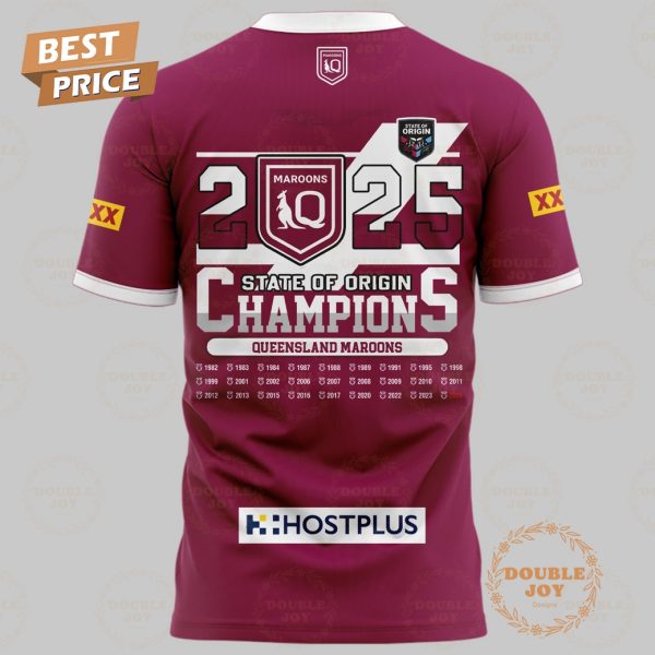 State Of Origin Champions 2025 Queensland Maroons Limited Edition T-Shirt, Hoodie
