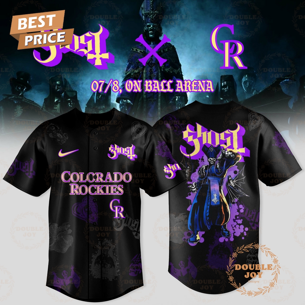Colorado Rockies 2025 Ghost Band World Tour Limited Edition Baseball Jersey Colorado Rockies 2025 Ghost Band World Tour Limited Edition Baseball Jersey