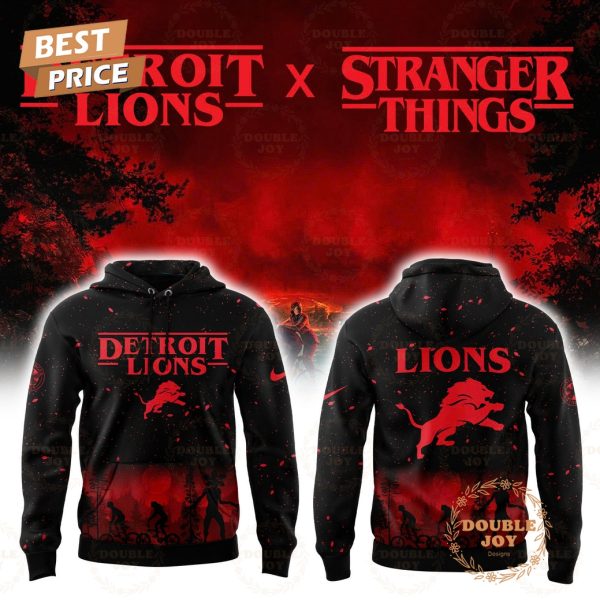 Detroit Lions x Stranger Things Hoodie
