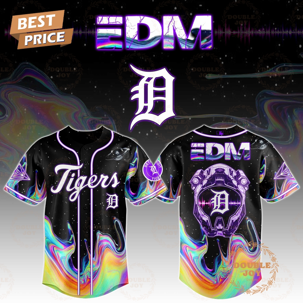 Detroit Tigers x EDM PulseBeat Jersey Galaxy Edition Baseball Jersey Detroit Tigers x EDM PulseBeat Jersey Galaxy Edition Baseball Jersey
