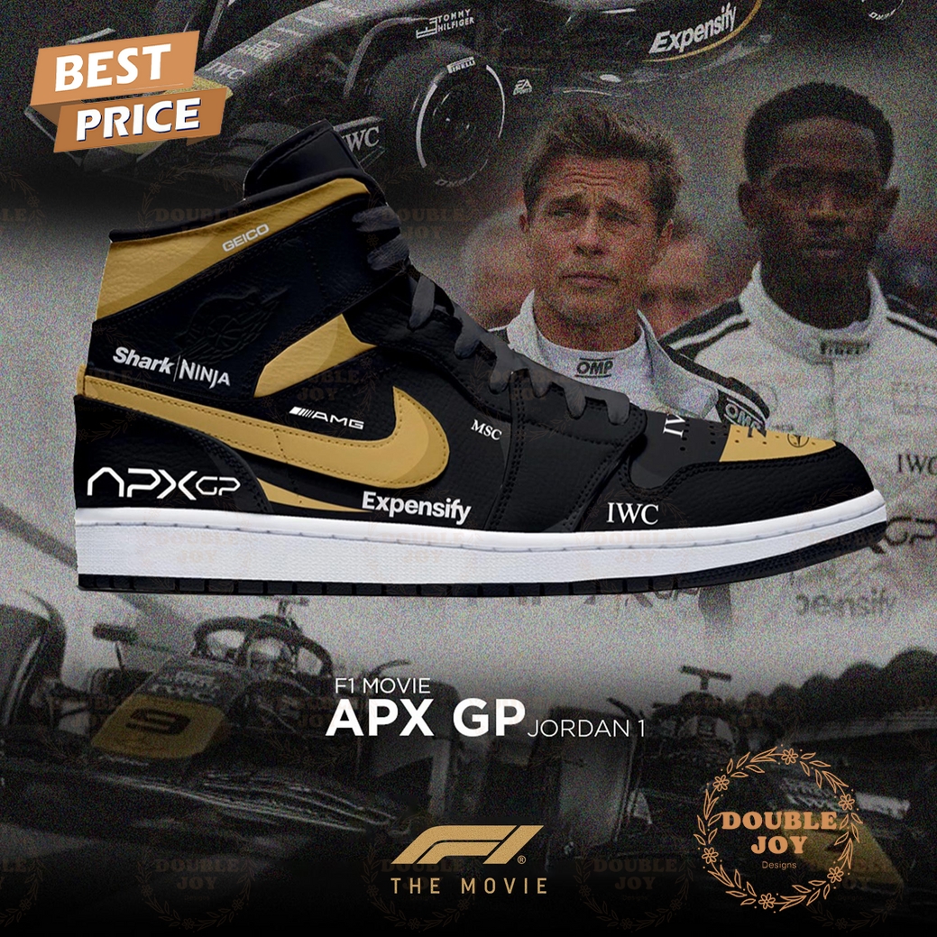 F1 The Movie APX GP 2025 Limited Edition Air Jordan 1 High Top Shoes F1 The Movie APX GP 2025 Limited Edition Air Jordan 1 High Top Shoes