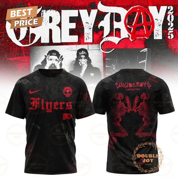 Philadelphia Flyers Suicideboys GreyDay 2025 Limited Edition T-Shirt, Hoodie