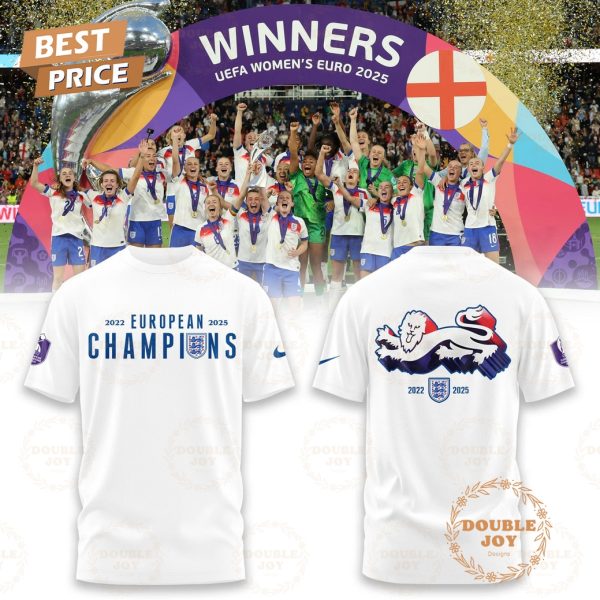 England Lionesses Winners UEFA Women’s EURO 2025 White T-Shirt, Hoodie