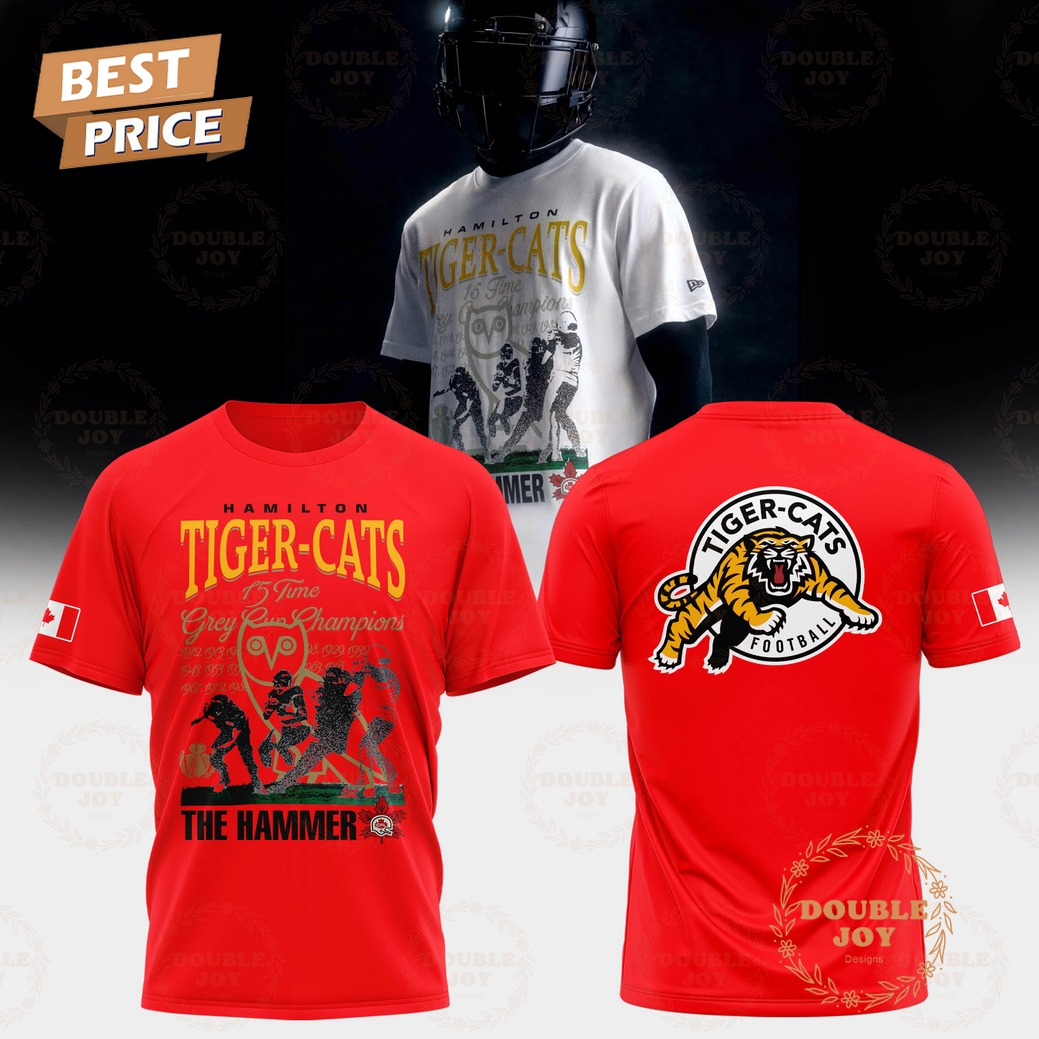Hamilton Tiger-Cats 15 Time Grey Cup Champions Limited Edition T-Shirt, Hoodie - Red Hamilton Tiger-Cats 15 Time Grey Cup Champions Limited Edition T-Shirt, Hoodie - Red