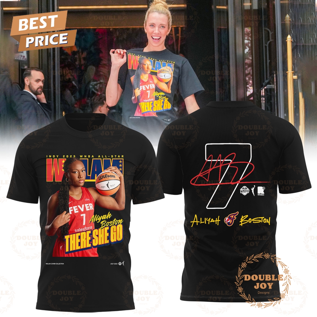 Indiana Fever 2025 WNBA All-Star Aliyah Boston There She Go T-Shirt, Hoodie - Black Indiana Fever 2025 WNBA All-Star Aliyah Boston There She Go T-Shirt, Hoodie - Black