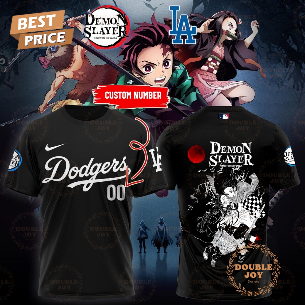 Los Angeles Dodgers Demon Slayer: Kimetsu No Yaiba Custom Name T-Shirt, Hoodie Los Angeles Dodgers Demon Slayer: Kimetsu No Yaiba Custom Name T-Shirt, Hoodie
