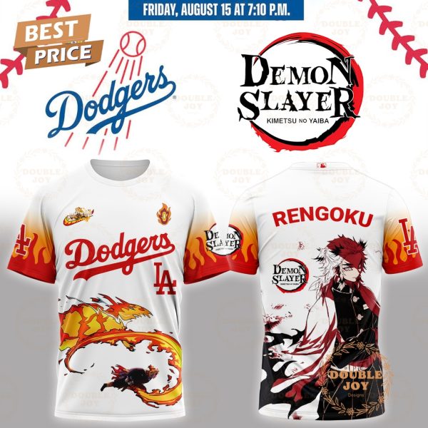 Los Angeles Dodgers x Demon Slayer Rengoku Special Edition T-Shirt, Hoodie