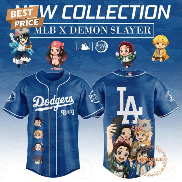 Los Angeles Dodgers x Demon Slayer Special Edition 2025 Baseball Jersey