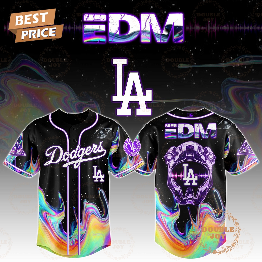 Los Angeles Dodgers x EDM PulseBeat Jersey Galaxy Edition Baseball Jersey Los Angeles Dodgers x EDM PulseBeat Jersey Galaxy Edition Baseball Jersey