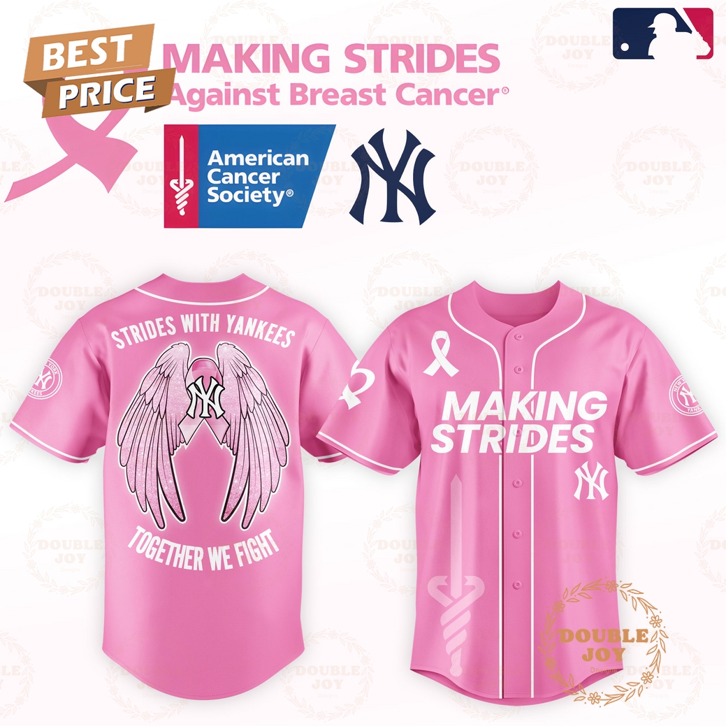Making Strides With New York Yankees Together We Fight 2025 Limited Edition Baseball Jersey Making Strides With New York Yankees Together We Fight 2025 Limited Edition Baseball Jersey