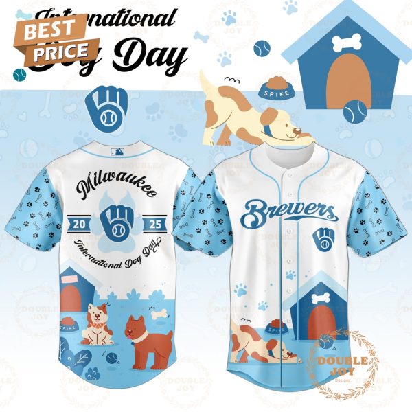 Milwaukee Brewers x International Dog Day 2025 Limited Edition Baseball Jersey