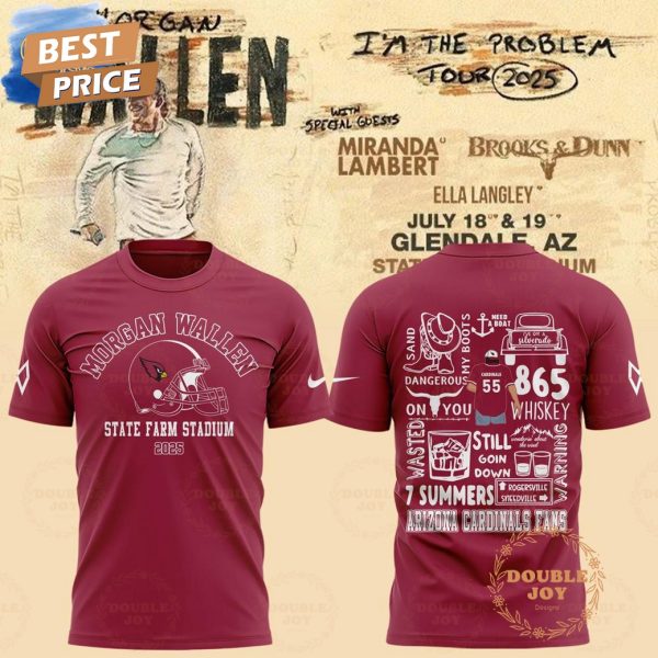 Morgan Wallen x Arizona Cardinals State Farm Stadium 2025 Limited Edition T-Shirt, Hoodie