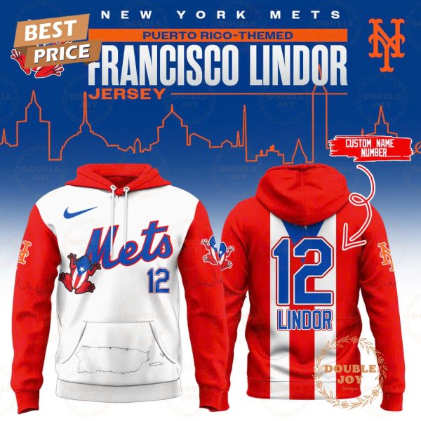 New York Mets Puerto Rico-Themed Francisco Lindor Custom Name Limited Edition Hoodie