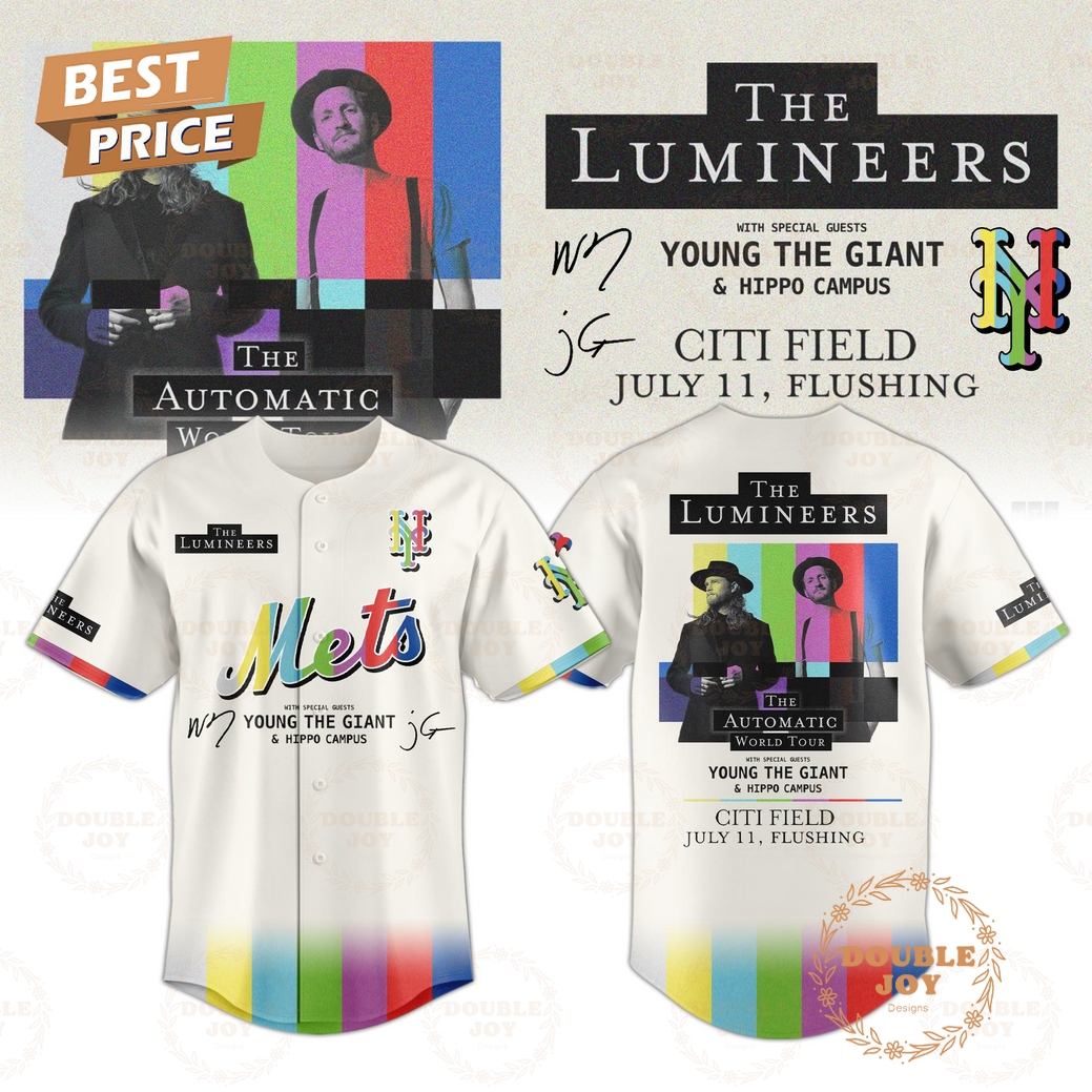 New York Mets The Lumineers 2025 Limited Edition Baseball Jersey New York Mets The Lumineers 2025 Limited Edition Baseball Jersey