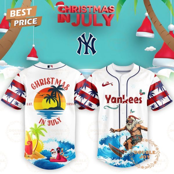 New York Yankees x Christmas In July EST.2025 Special Edition Baseball Jersey