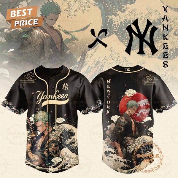 New York Yankees Zoro x One Piece 2025 Japan Limited Edition Baseball Jersey