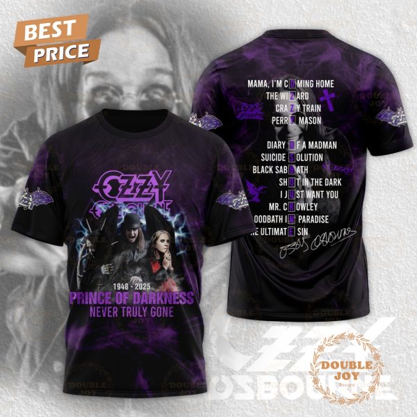 Ozzy Osbourne 1948-2025 Prince Of Darkness Never Truly Gone T-Shirt, Hoodie