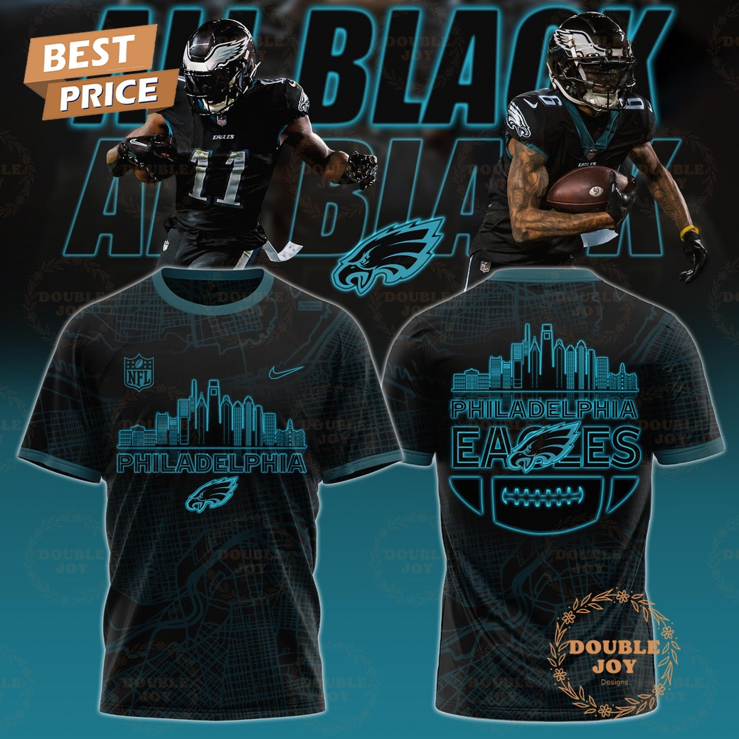 Philadelphia Eagles 2025 All Black Special Edition T-Shirt, Hoodie Philadelphia Eagles 2025 All Black Special Edition T-Shirt, Hoodie