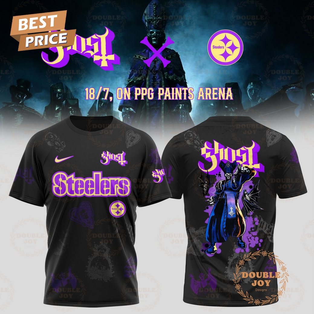 Pittsburgh Steelers 2025 Ghost Band World Tour Limited Edition T-Shirt, Hoodie Pittsburgh Steelers 2025 Ghost Band World Tour Limited Edition T-Shirt, Hoodie