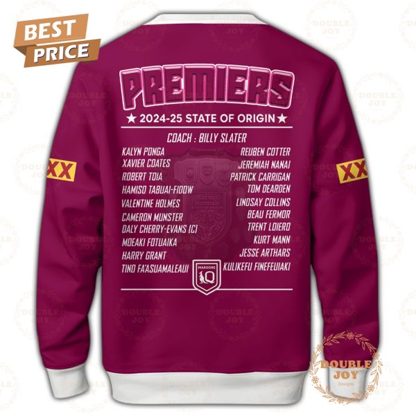 Queensland Maroons 2024-25 State Of Origin Premiers Limited Edition Hoodie
