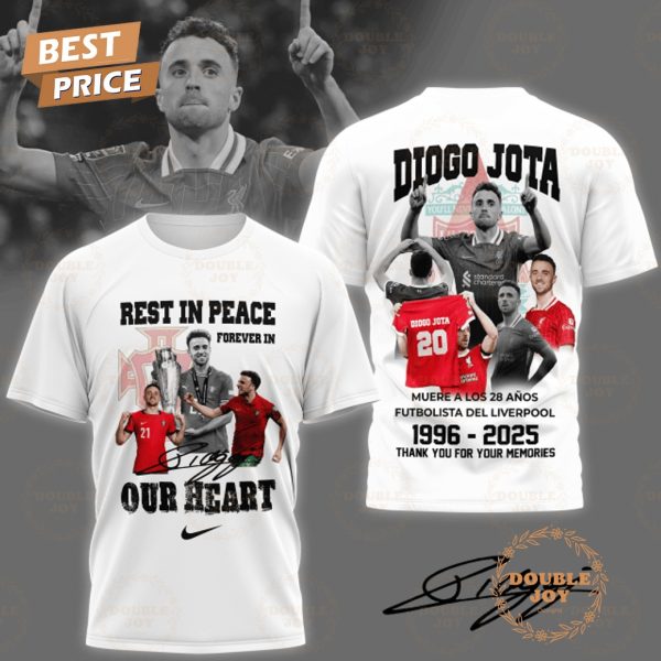 Rest In Peace Forever In Our Heart Diogo Jota 1996-2025 Thank You For The Memories T-Shirt, Hoodie – White
