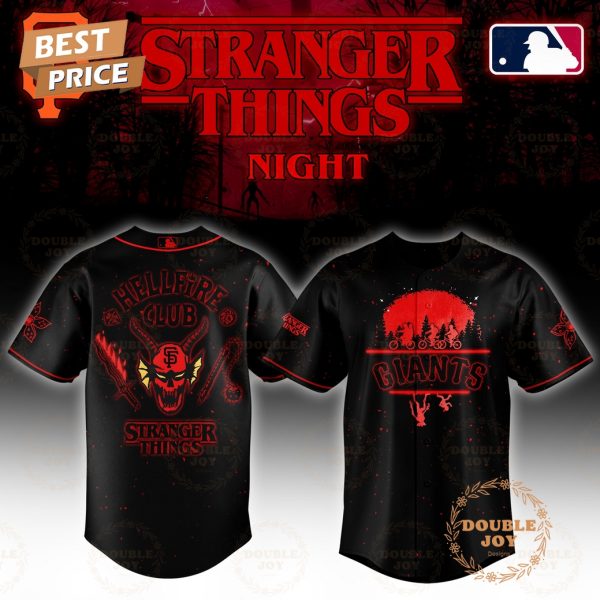 San Francisco Giants Stranger Things Night Hell Fire Club Limited Edition Baseball Jersey