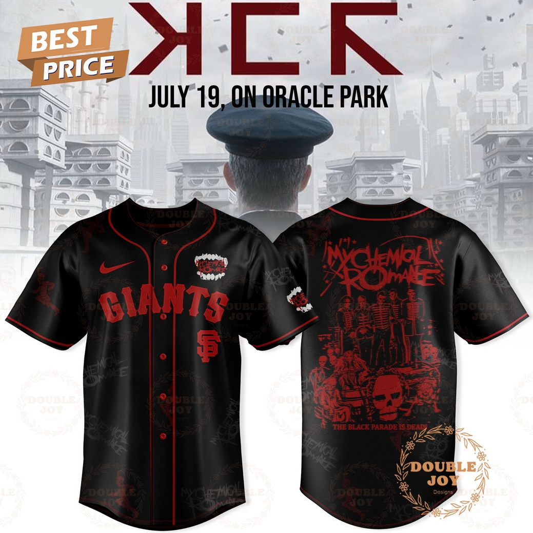 San Francisco Giants x My Chemical Romance Long Live The Black Parade 2025 Limited Edition Baseball Jersey San Francisco Giants x My Chemical Romance Long Live The Black Parade 2025 Limited Edition Baseball Jersey