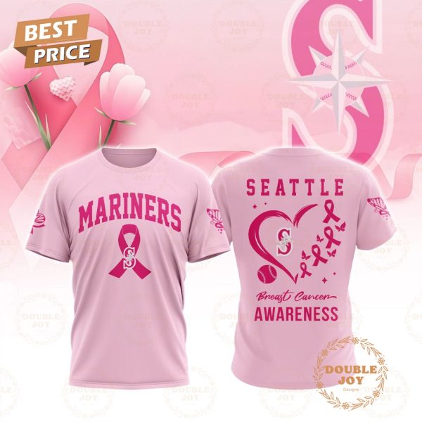 Seattle Mariners MLB Breast Cancer Awareness Special Pink Design T-Shirt, Hoodie