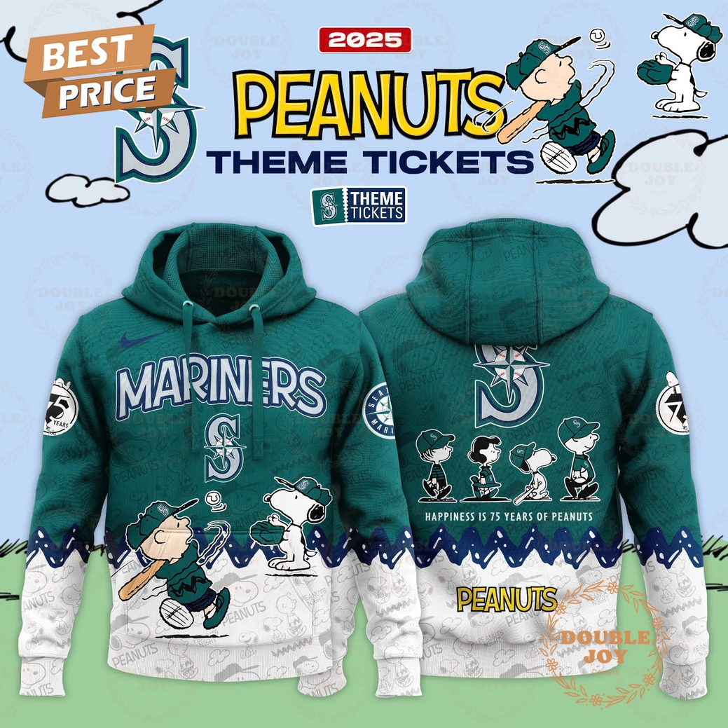 Seattle Mariners Theme Tickets Peanuts 2025 Custom Name Limited Edition Hoodie Seattle Mariners Theme Tickets Peanuts 2025 Custom Name Limited Edition Hoodie