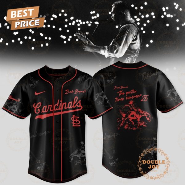 St.Louis Cardinals x Zach Bryan’s 2025 The Quittin Time Summer Limited Edition Baseball Jersey