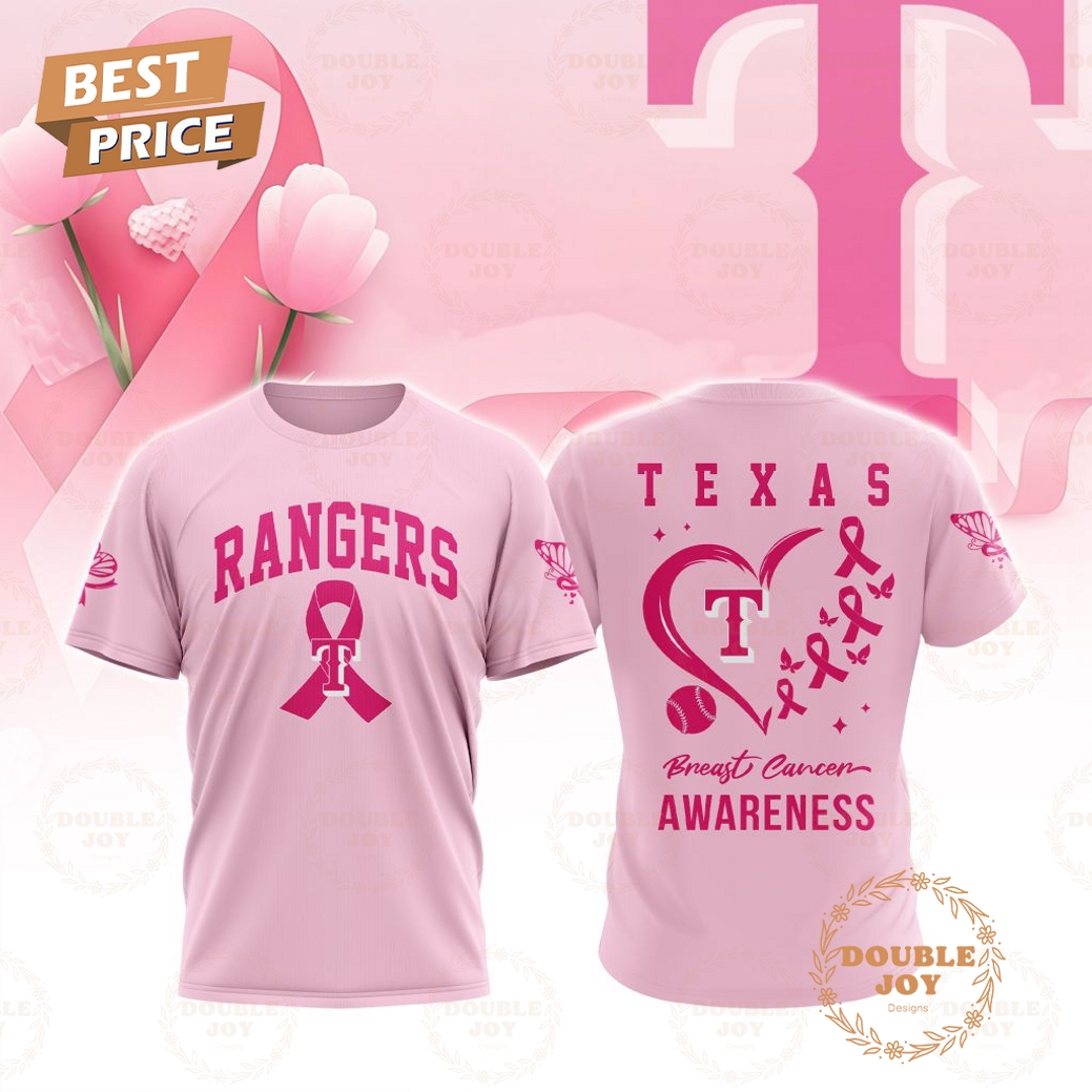 Texas Rangers MLB Breast Cancer Awareness Special Pink Design T-Shirt, Hoodie Texas Rangers MLB Breast Cancer Awareness Special Pink Design T-Shirt, Hoodie