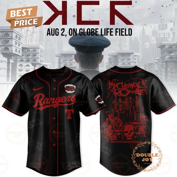 Texas Rangers x My Chemical Romance Long Live The Black Parade 2025 Limited Edition Baseball Jersey