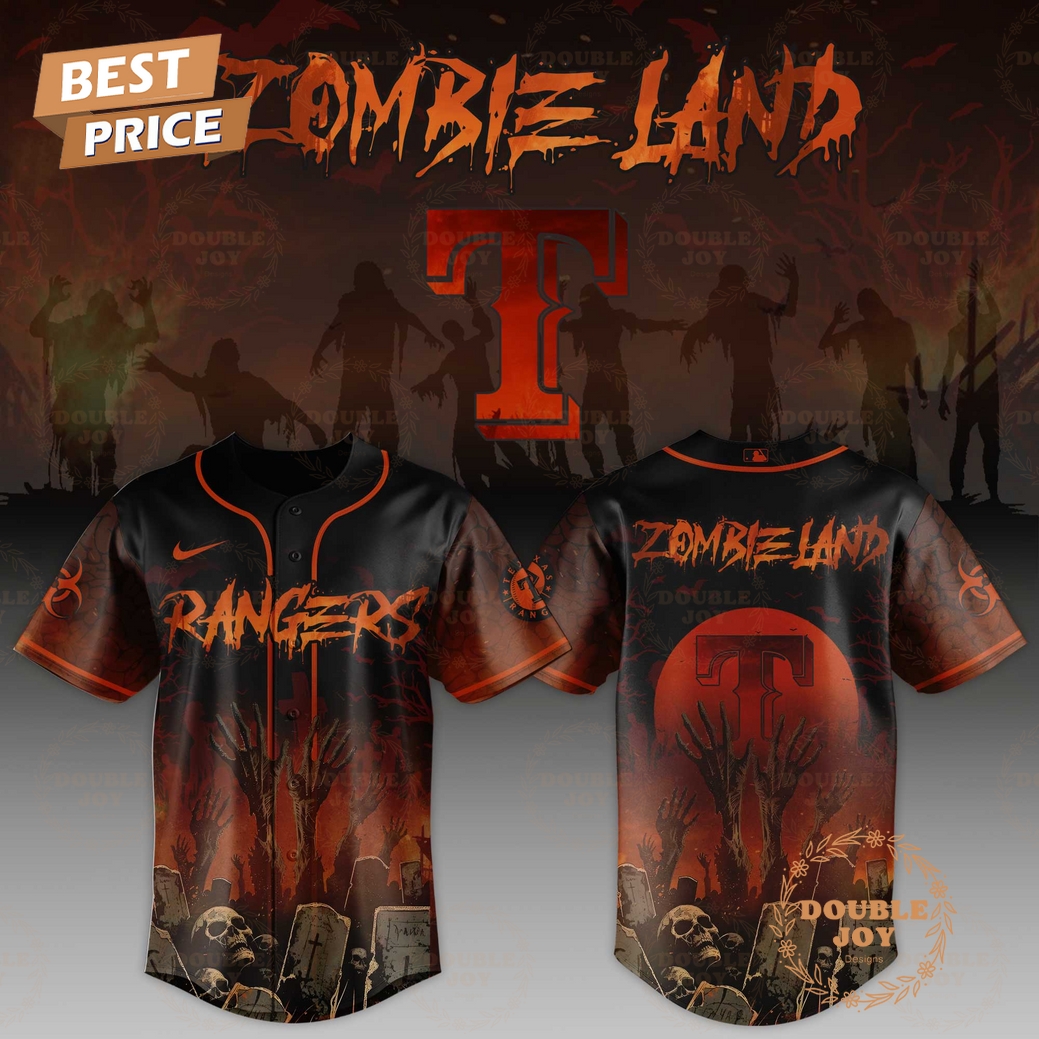 Texas Rangers ZombieLand 2025 Limited Edition Baseball Jersey Texas Rangers ZombieLand 2025 Limited Edition Baseball Jersey