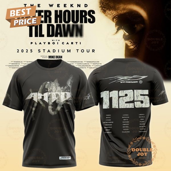 The Weeknd After Hours Till Dawn With Playboi Carti Tour 2025 T-Shirt, Hoodie