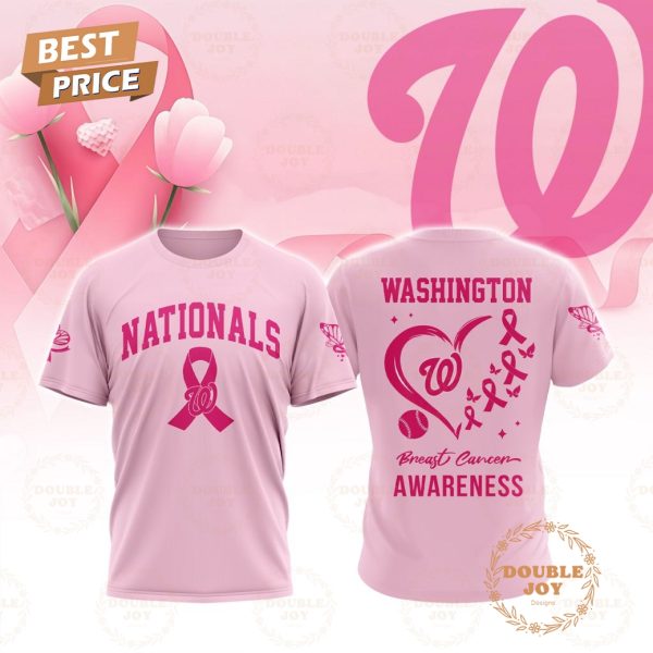 Washington Nationals MLB Breast Cancer Awareness Special Pink Design T-Shirt, Hoodie