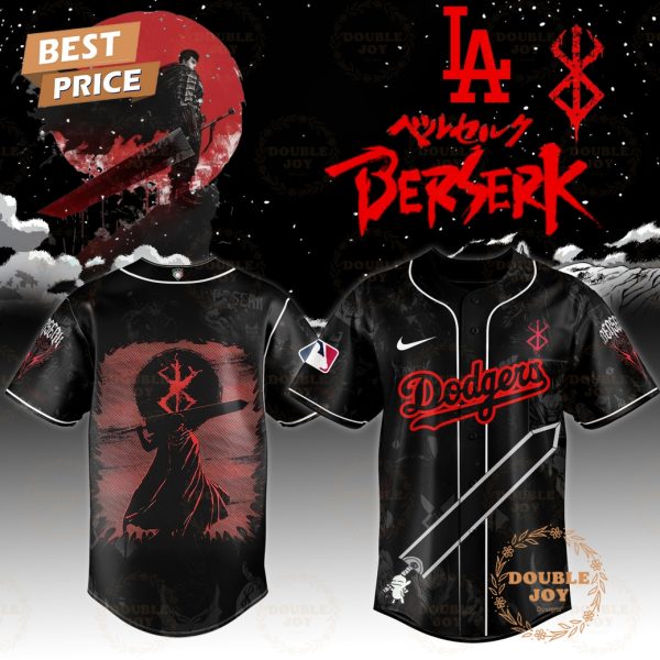 Los Angeles Dodgers x Berserk Black Guts Limited Edition 2025 Baseball Jersey