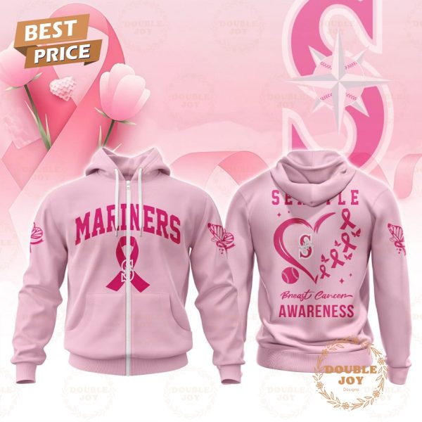 Seattle Mariners MLB Breast Cancer Awareness Special Pink Design T-Shirt, Hoodie