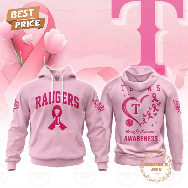Texas Rangers MLB Breast Cancer Awareness Special Pink Design T-Shirt, Hoodie