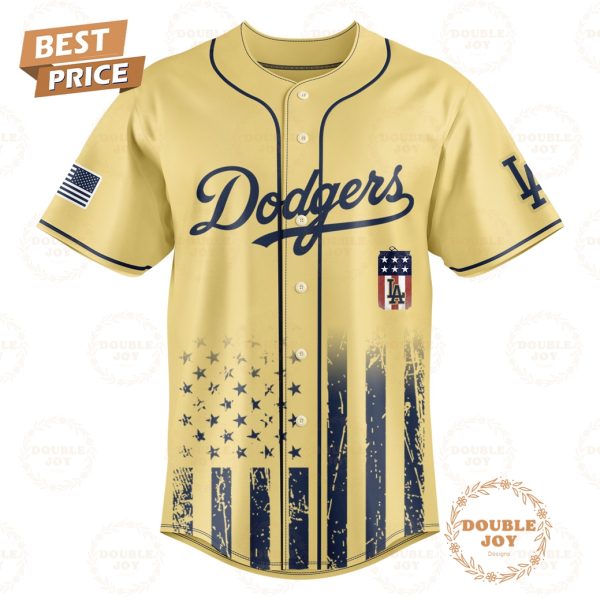 Los Angeles Dodgers International Beer Day “Hot Dogs-Home Runs-Hops” 2025 Red-White-Brews Limited Edition Baseball Jersey