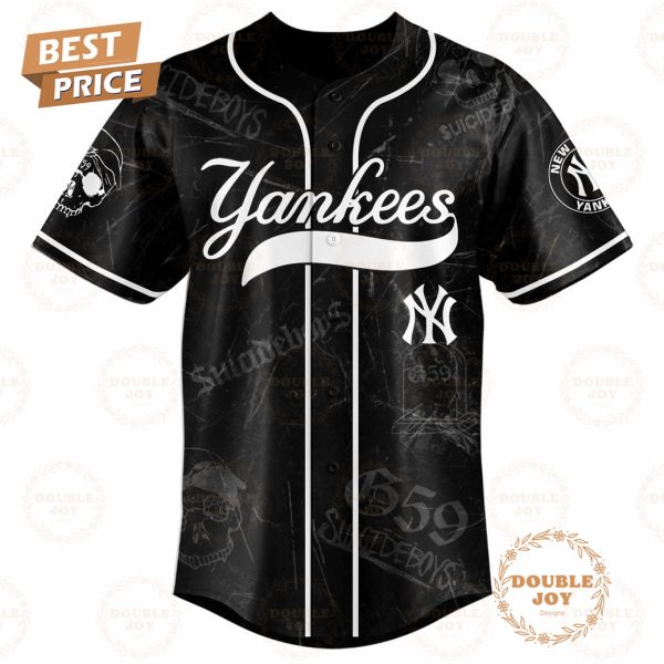 New York Yankees x Suicideboys Grey Day Tour Limited Edition 2025 Baseball Jersey