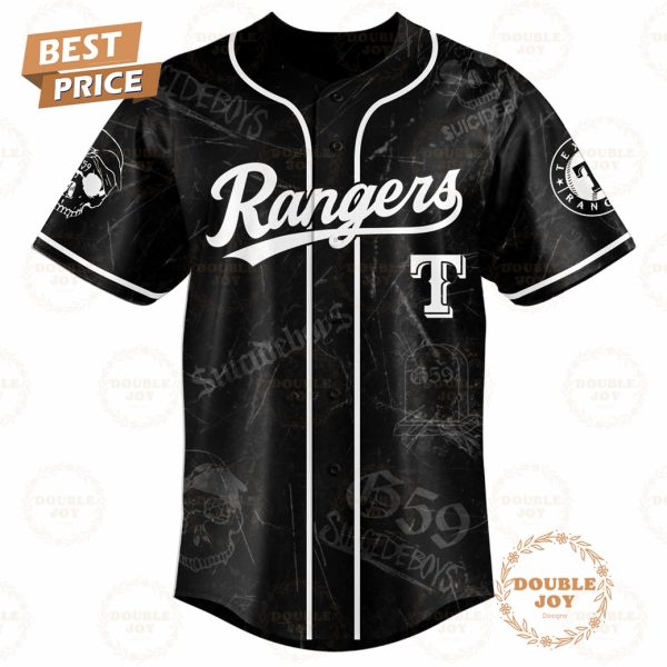 Texas Rangers x Suicideboys Grey Day Tour Limited Edition 2025 Baseball Jersey