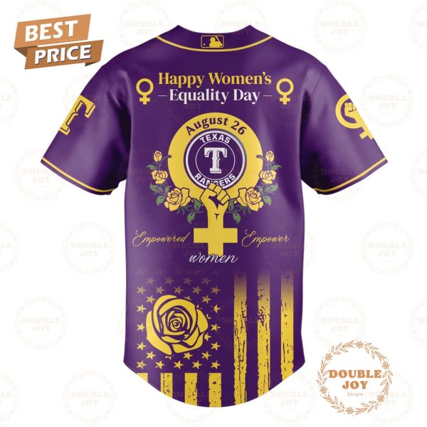 Texas Rangers x Women’s Equality Day 2025 Special Edition Baseball Jersey