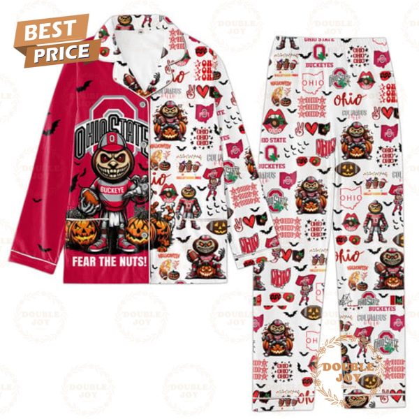 Ohio State Buckeyes Button Down Pajamas