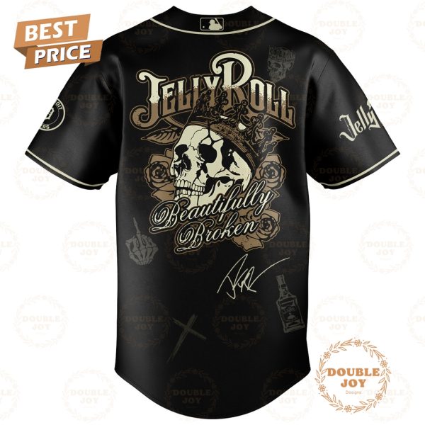 Detroit Tigers x Jelly Roll Tour The Beautiflly Broken Baseball Jersey